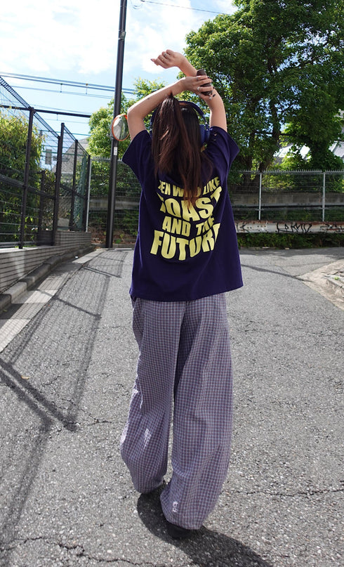 チェックボリュームラフパンツ